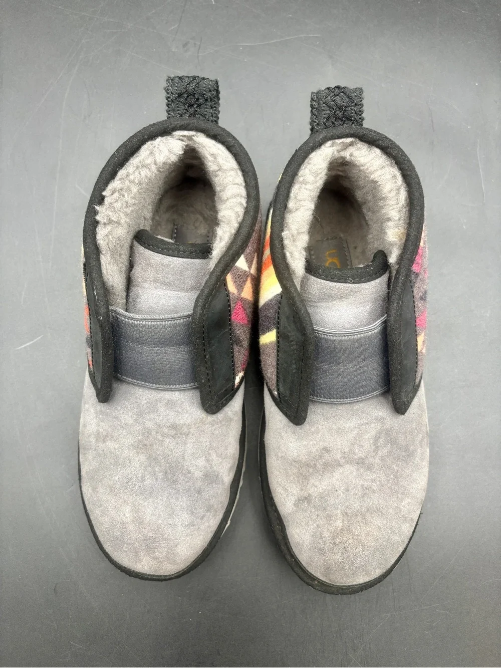 UGG white once black
